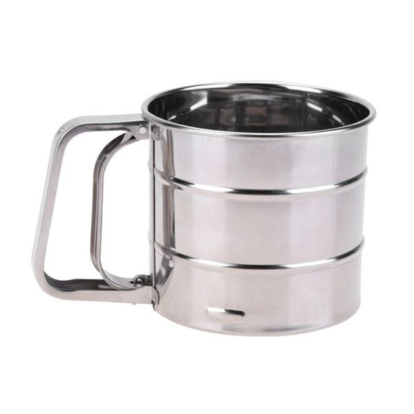 

brand new stainless steel sieve cup powder flour mesh sieve baking tools