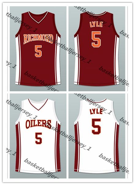 

выполненный на заказ ченнинг татум джейсон lyle 5 ричмонд ойлерз вдали баскетбольный тренер картер человека молодежь s-5xl любого числа имен, Black;red