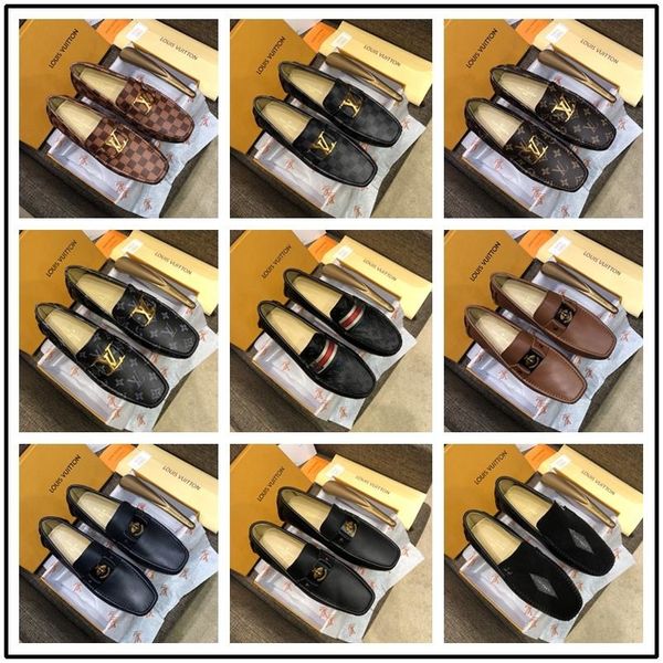 

luxury fashion mens gommino dress casual party loafers shoes cowskin single shoe slip on wedding pumps black size38-46