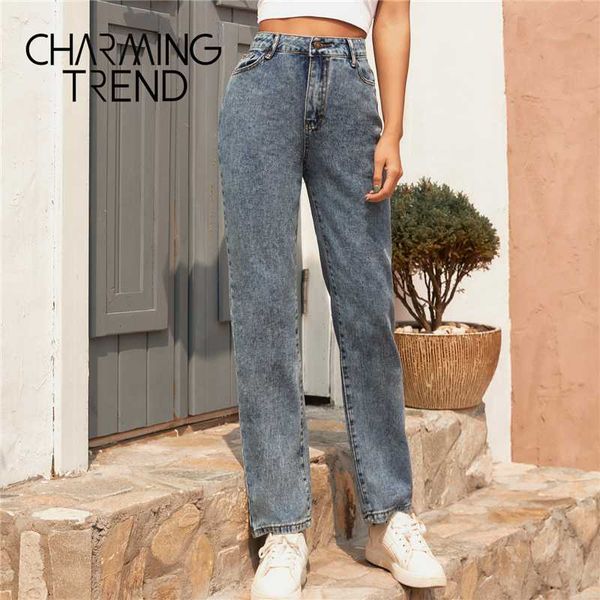

vintage denim trousers mom jeans women high waist straight jeans ladies long pants streewear blue women
