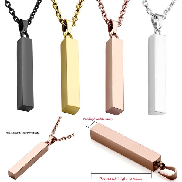 

simple geometric long strip stainless steel pendant necklace alloy long sweater collar clavicle chain charming necklaces jewelry accessory, Silver