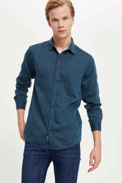 

defacto man long sleeve shirt-m7730az19wn, White;black