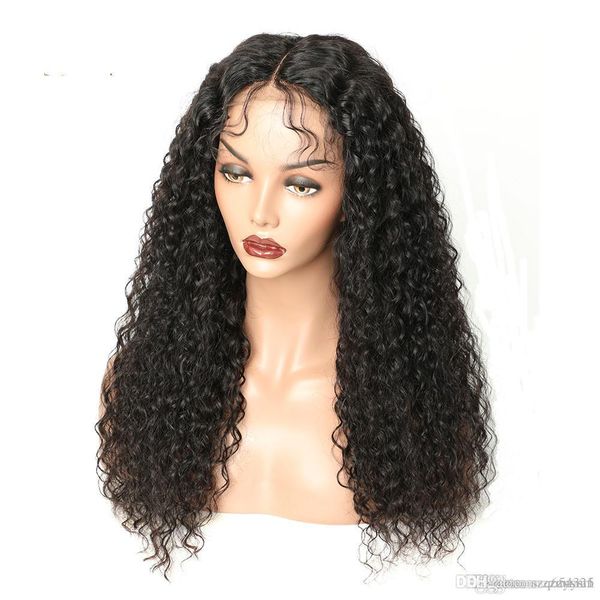 

передний кудрявый парик шнурка с волос младенца бразильскими фронта шнурка человеческих волос для чернокожих женщин remy волос парик шнурка, Black