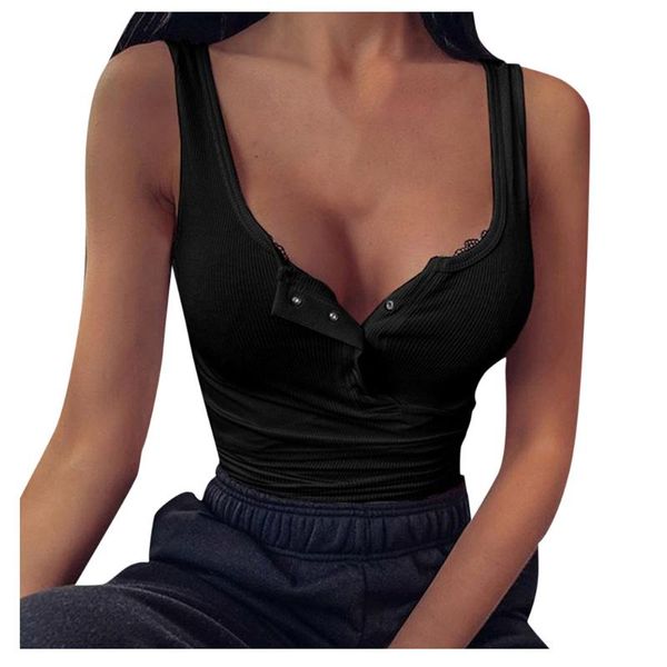 

off shoulder knitted tank summer woman cami out street sleeveless o neck basic crop women ribbed black streetwear, White