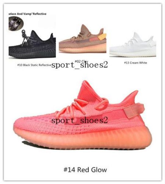 

fast delivery kanye west clay v2 static reflective glow in the dark mens running shoes hyperspace women men designer sneakers outdoor 12