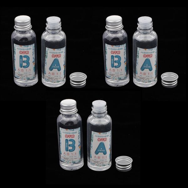 

6pcs 50g 1:1 clear crystal epoxy ab clear resin glue for art crafts diy jewelry