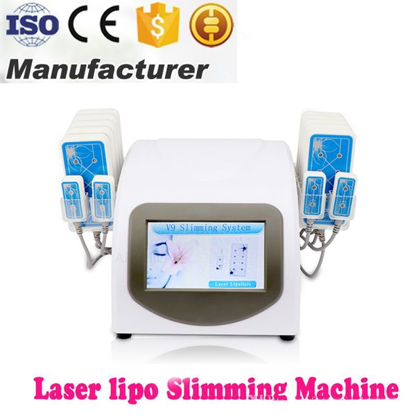 

design fat loss 5mw 635nm-650nm lipo laser 14 pads fat burning & cellulite removal beauty body shaping slimming machine