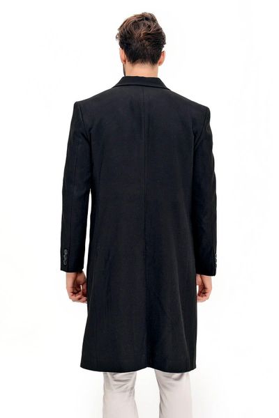 

dewberry men 's black overcoat-1020001 p8363, Black;brown