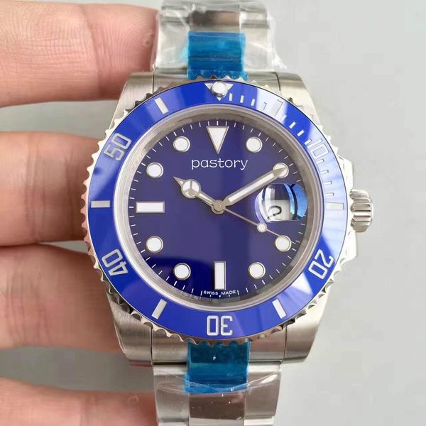 

u1 factory дата автоподзаводом 2813 синий нержавеющая сталь 316l сапфировое стекло пряжка 40мм мужские наручные часы, Slivery;brown