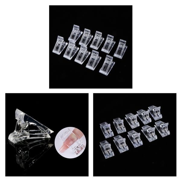 

20pcs manicure nail tips clip for poly gel quick building extension art tool