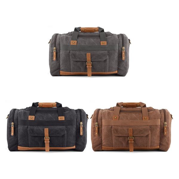 

men women casual travel luggage storage organizer duffle bag multifunction large capacity outdoor shoulder bag handbag