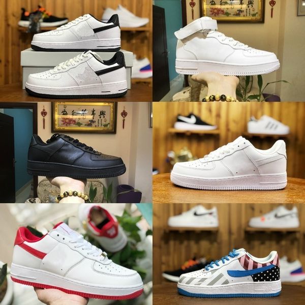 

2019 new force men women low cut one 1 ca ual hoe white black dunk port kateboarding hoe cla ic af fly trainer high knit neaker