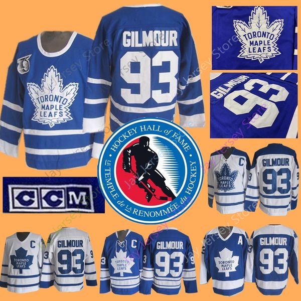 

Doug Gilmour Jersey with 2011 Hockey Hall of Fame Patch Toronto Maple Leafs Jerseys Vintage CCM Home Away