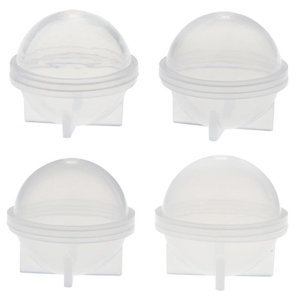 

4 pieces diy sphere ball shape ornaments moulds dried flower home decor