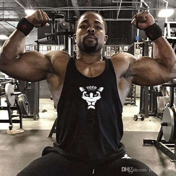 

clothing cotton men tank hurdles singlets bodybuilding vests exercise fitness wear mens sleeveless shirts stringer, White;black