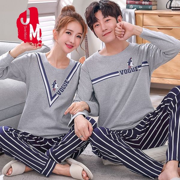 

autumn sleepwear men long sleeve cotton cartoon pajamas male full cotton men pajamas set sleepwear pajama man solid sleep -xxxl, Black;brown