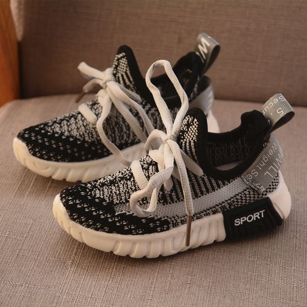 

new 1 to 3 yar old baby sports shoes breathable soft boys and girls casual shoes first walk kids sneakers non-slip, Black