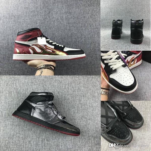 

new shoes man 2019 retro high og black toe 1 mens high shoes luxury designer mens shoes size 11-6.5 with box