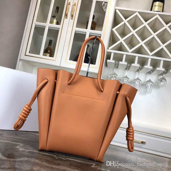 

classic fashion leather handbag flamenco knot tote shopping bag lady bag luxury handbags purses womens casual tote bag