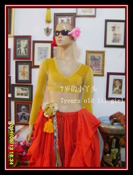 

velvet fat chance tribal choli belly dance long sleeve fa13-fa20, Black;red