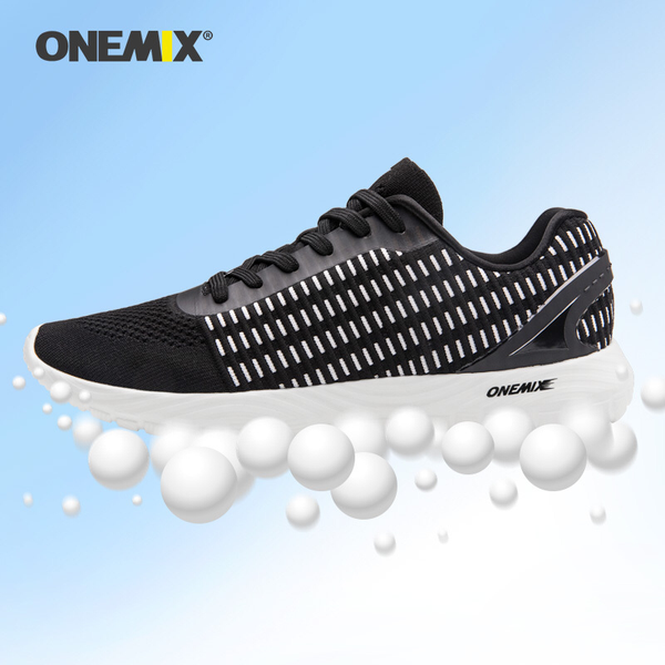 

onemix men running shoes light knit comfortable outdoor sneakers anti-skid breathable fitness jogging sportstennis shoes