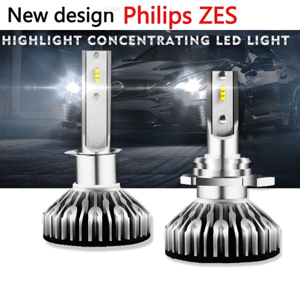 

all in one 6000k 10000lm emc lumileds zes 2pcs turbo led h7 h4 canbus super car headlight bulbs h1 h3 h8 h11 9005 9006 9012 hir2