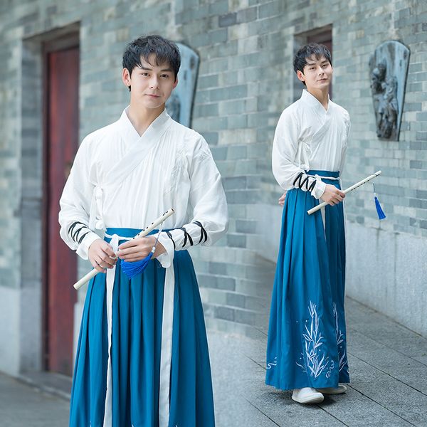 

2019 new style origional chinese clothing cross collar martial arts-style daily life couple clothes antique style full amount me, Black;red