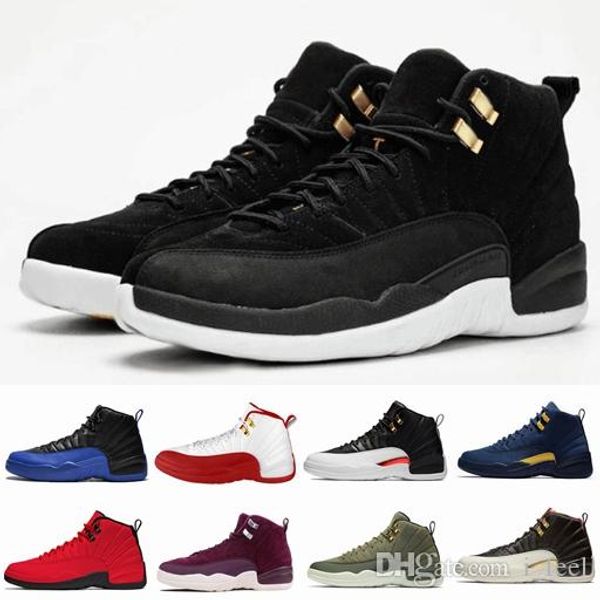 

panda black white fiba reverse taxi game royal 12 12s basketball shoes for men cny michigan gym red designer sport sneakers size 13