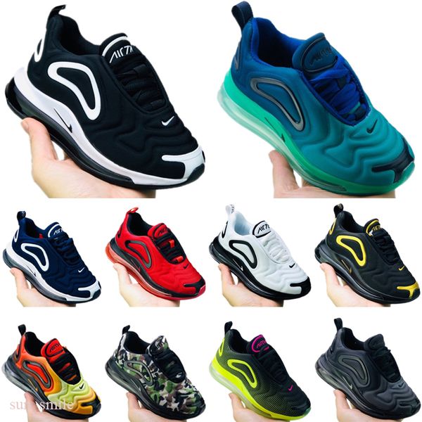 

2018 fk knit children breathable running sneakers og fk tpu built in air kids cushioning athletic shoe, Black;brown