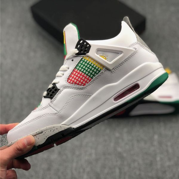 

4s rasta mens basketball shoes 2020 low r women sneakers trainers with box