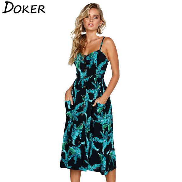 

летние платья женщин богемское sundress vintage печати v-образным вырезом туники пляж платье дамы sexy нашивки eveing ​​платье партии vestid, Black;gray