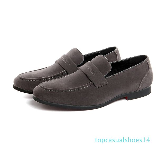 

moccasins mens red bottom suede wedding loafer lightweight slip on driving shoes soft penny loafers breathable flat peas shoes 14t, Black