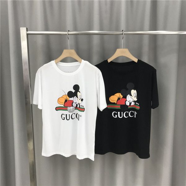 

ss luxurious italy brands design gc tshirt short sleeve crewneck tee breathable men women lovers fashion mouse outdoor streetwear t-shirts, Gray;blue