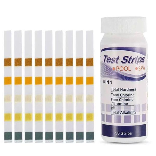 

50pcs multipurpose chlorine ph test strips spa swimming pool water tester paper cnt 66