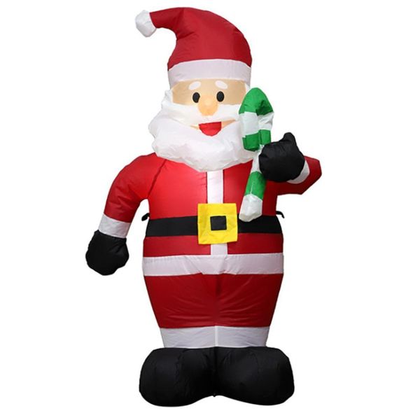 120cm inflável ao ar livre Papai Noel figura brinquedos jardim quintal decorações de natal newyear us eu uk plug au
