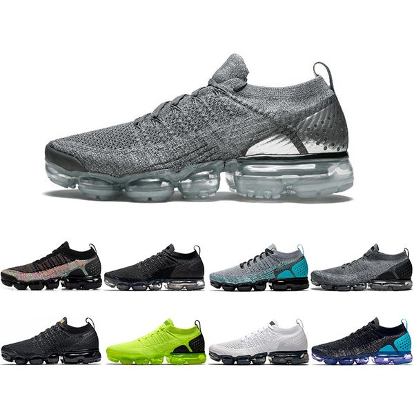 

nikÃ© vÃ¡pormÃ¡x fly 2.0 new running shoes with socks black multicolor punch breathable sports sneakers mens trainers size 36-45