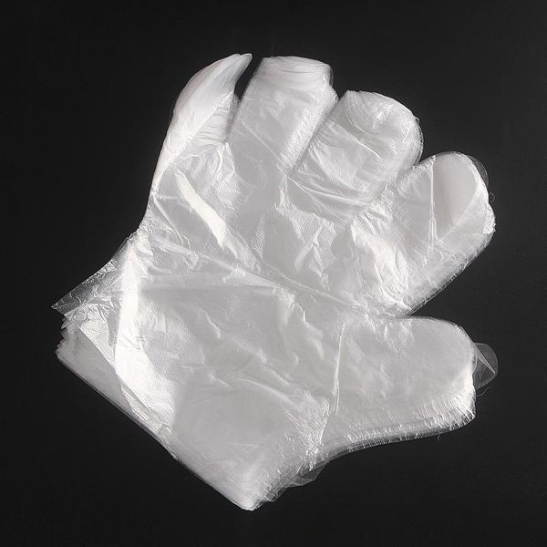 

100pcs disposable gloves one-off plastic glove clear disposable food gloves for industrial restaurant cleaning gloves