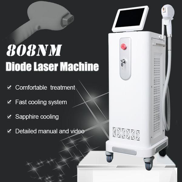 

depilation machines laser hair removals spa equipment laser hair removal 808nm platinum soprano ice laser machine, Black