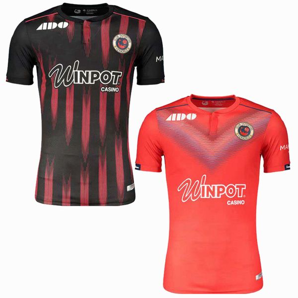 

19 20 tiburones rojos de veracruz liga mx maillots de foot soccer jersey home away 2019 2020 fotball men and kids shirt, Black;yellow