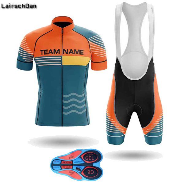 

racing sets lairschdan 2021 pro cycling jersey set men mountain bike clothing summer mtb bicycle wear clothes anti-uv suit, Black;blue