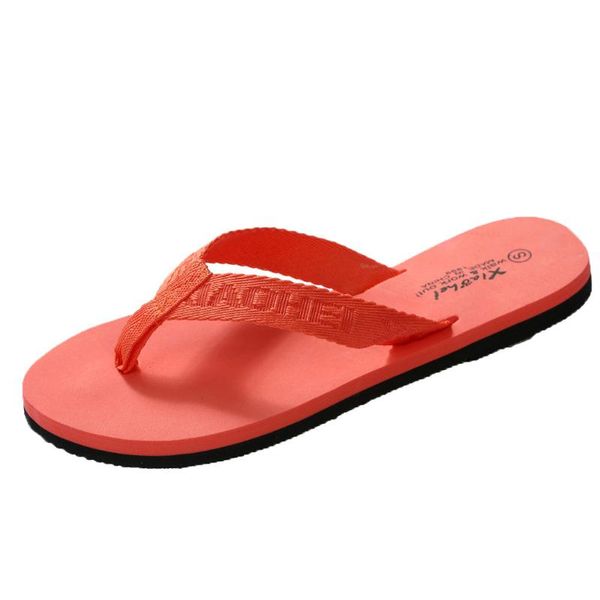 

jaycosin slippers summer solid color female shoes women's sandals anti-skid flip flops flat bottomed casual beach slippers, Black