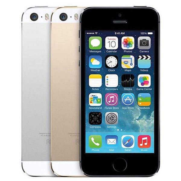 

refurbished original apple iphone 5s with fingerprint 4.0 inch 1gb ram 16gb/32gb/64gb dual core ios a7 8.0mp unlocked 4g lte phone dhl 30pcs
