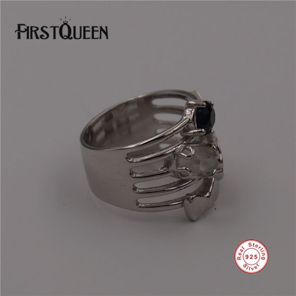 

plata 925 para mujer 925 sterling silver brand ring for women anillos, Golden;silver