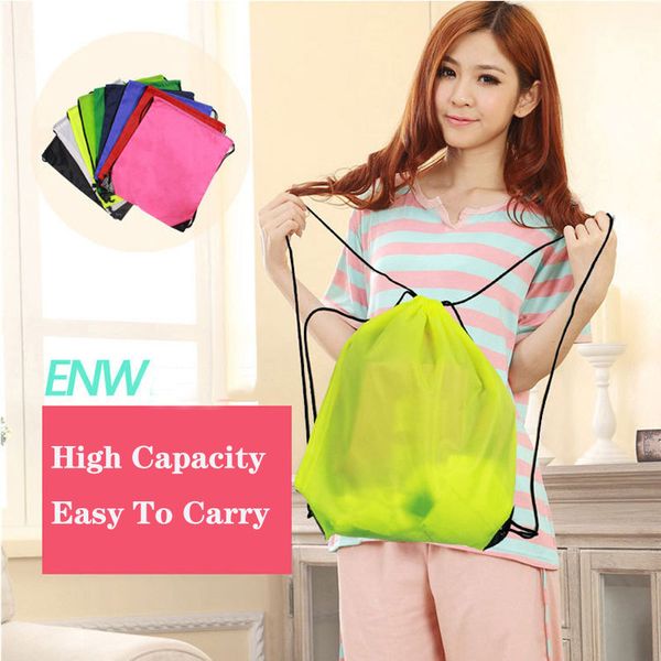 

large capacity school sport bag gym swim dance shoes backpack bundle drawstring bags rope backpack shoulder bag shopping sac