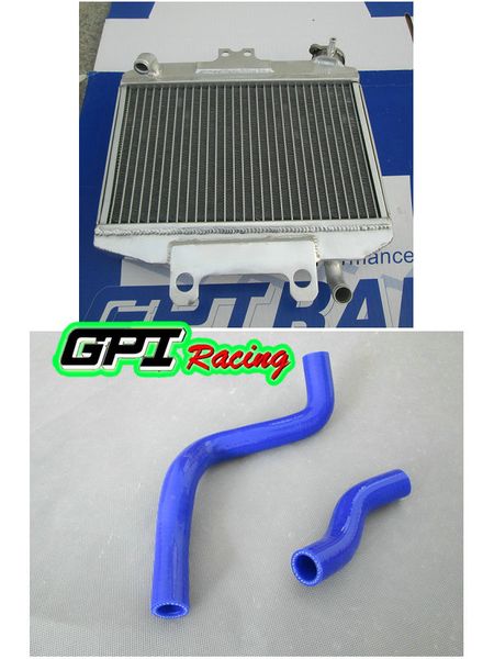 

gpi aluminum radiator + blue hose for cr250 cr 250 r cr250r 1997 1998 1999 97 98 99