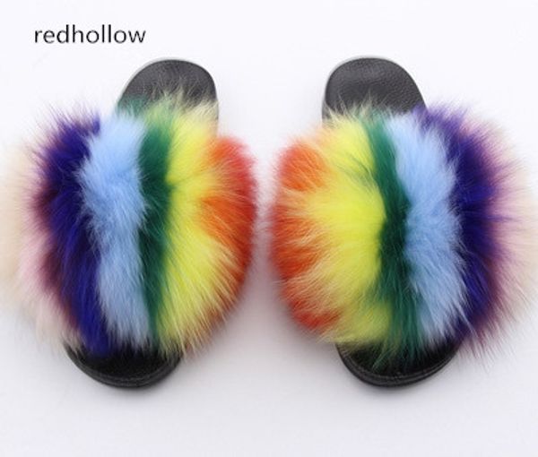 

Женские меховые тапочки Роскошные натуральные меховые пляжные сандалии Пушистые удобные пушистые шлепанцы Удобные волосатые тапочки