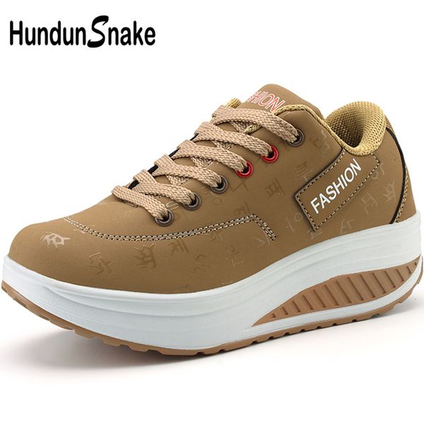 

hundunsnake platform chaussure femme sport shoes woman leather lady sports shoes summer running women's sneakers walk t269