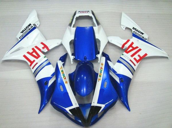 

3gifts новый полный комплект обтекателей abs motorcycle для yamaha yzf r1 2002 2003 обтекатель yzfr1 02 03 yzf1000 yzf-r1 синий красный fiat