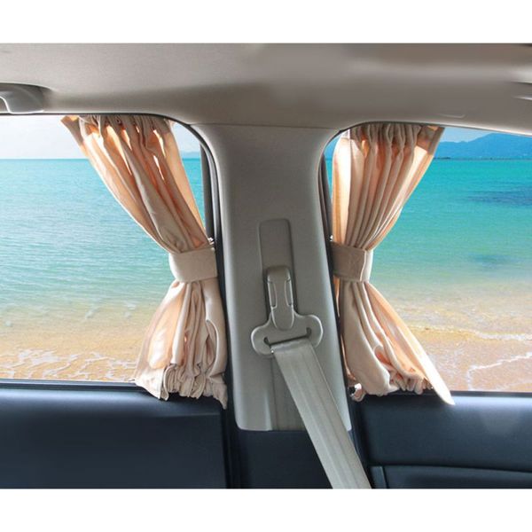 

2pcs 50*47cm adjustable car side window sunshade curtains auto interior windows curtain sun visor blinds cover for cars trucks