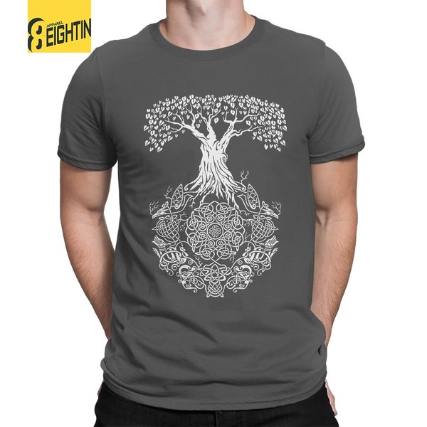 

viking t-shirt tree of life valhalla son of odin men short sleeve o-neck big size t shirts quality 100% cotton 6xl, White;black